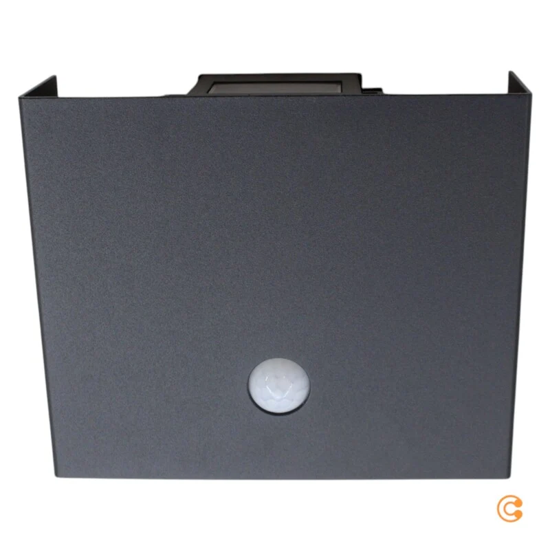 B-Ware JUST LIGHT Aussenleuchte Wandleuchte LED Sensorlampe Akku schwarz Aluminium USB