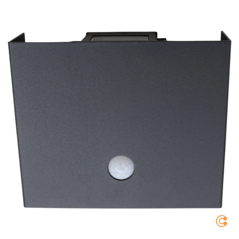 B-Ware JUST LIGHT Aussenleuchte Wandleuchte LED Sensorlampe Akku schwarz Aluminium USB