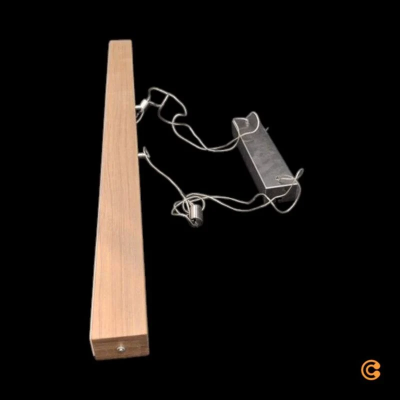 B-Ware Leuchten Direkt LED-Pendelleuchte Amanda Hängelampe Lampe LED Holzoptik dimmbar