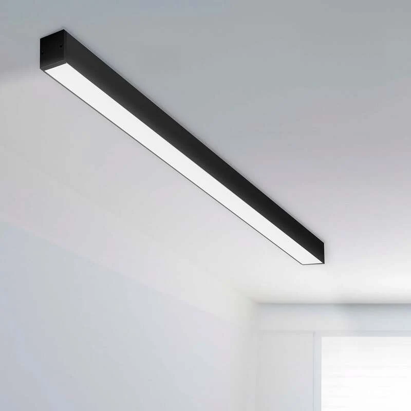 B-Ware The Light Group Deckenleuchte SLC Click LED Lampe dimmbar schwarz 140x5,8cm