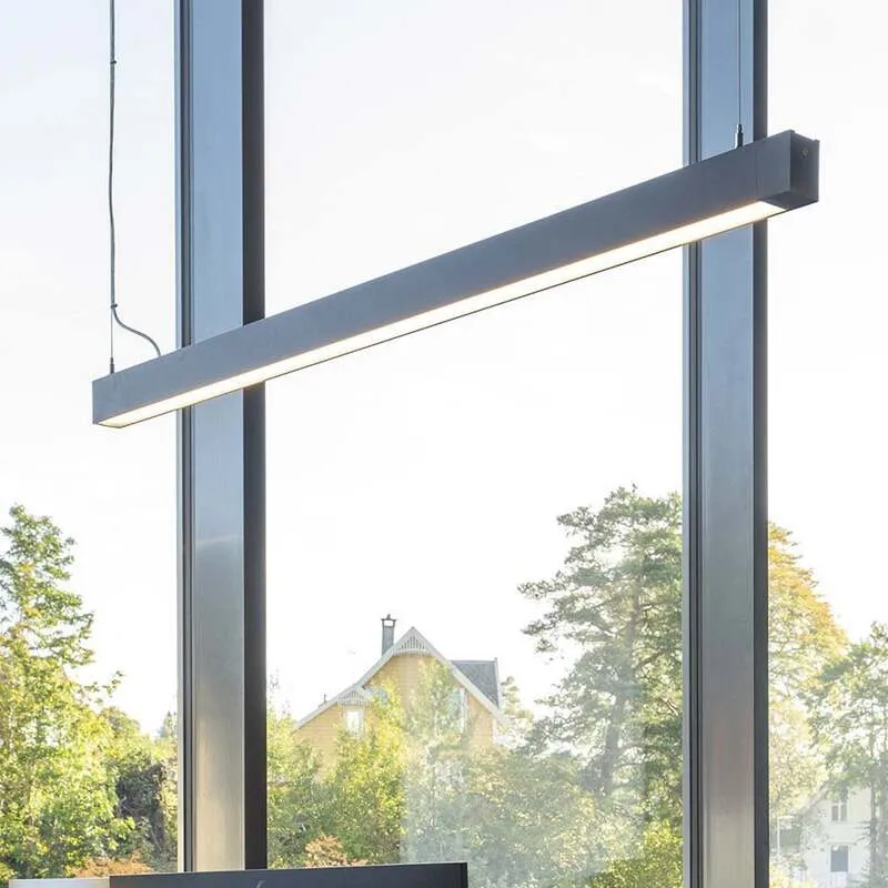 B-Ware The Light Group Deckenleuchte SLC Click LED Lampe dimmbar schwarz 140x5,8cm