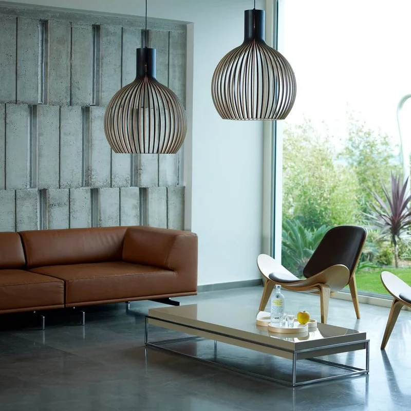 Pendelleuchte Octo Small 4241 aus Holz Ø 45cm