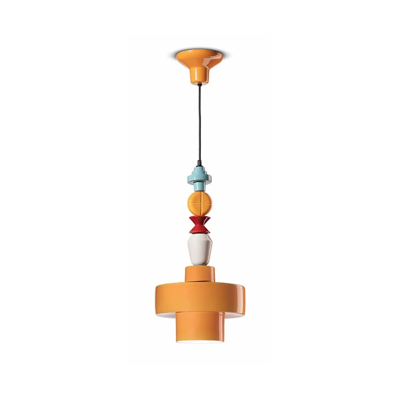 Ferroluce Lariat Keramik-Hängeleuchte 60cm