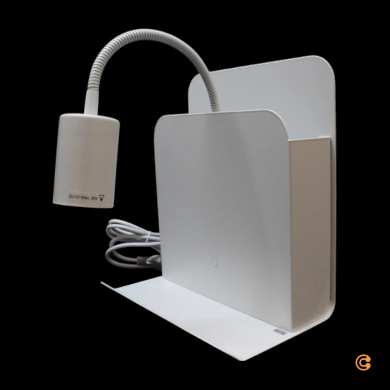 B-Ware Nordlux Wandleuchte Roomi mit Ablage und USB weiß Wandlampe Lampe Leuchte S404
