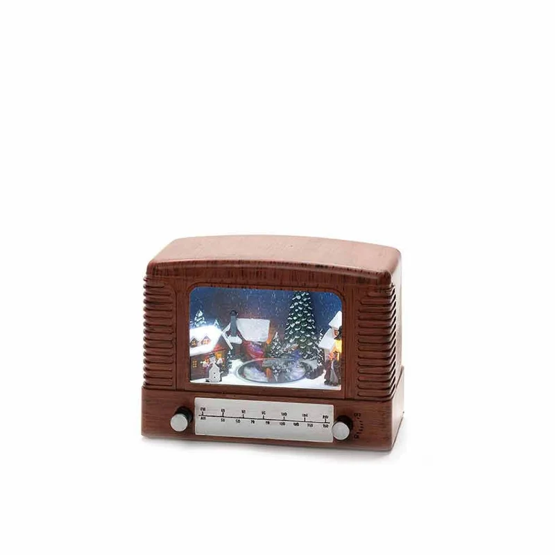LED Dekoleuchte Radio mit Musik batteriebetrieben