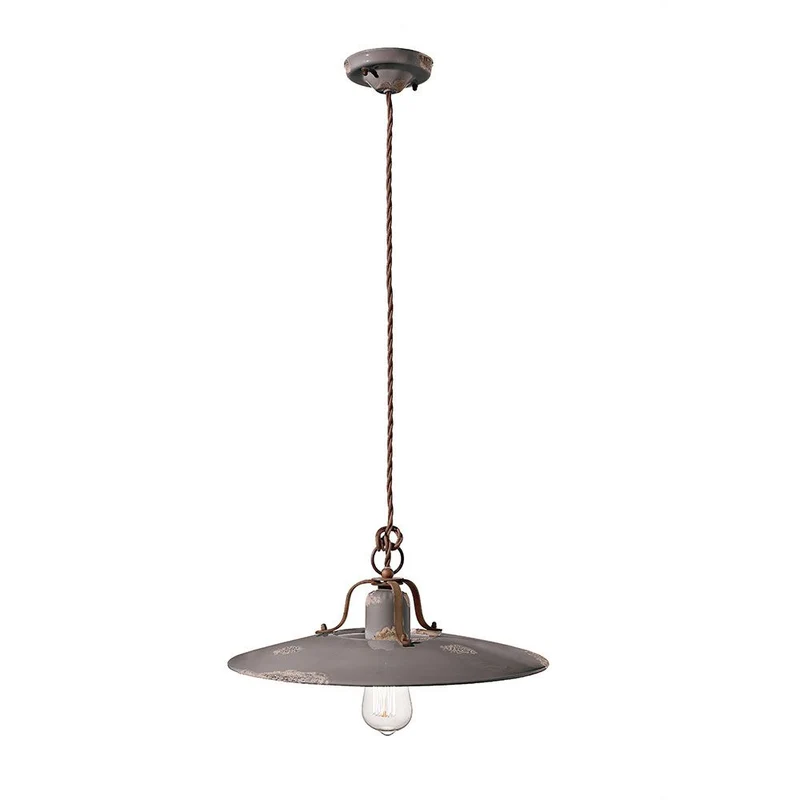 Ferroluce Country Keramik-Hängeleuchte Ø 40cm