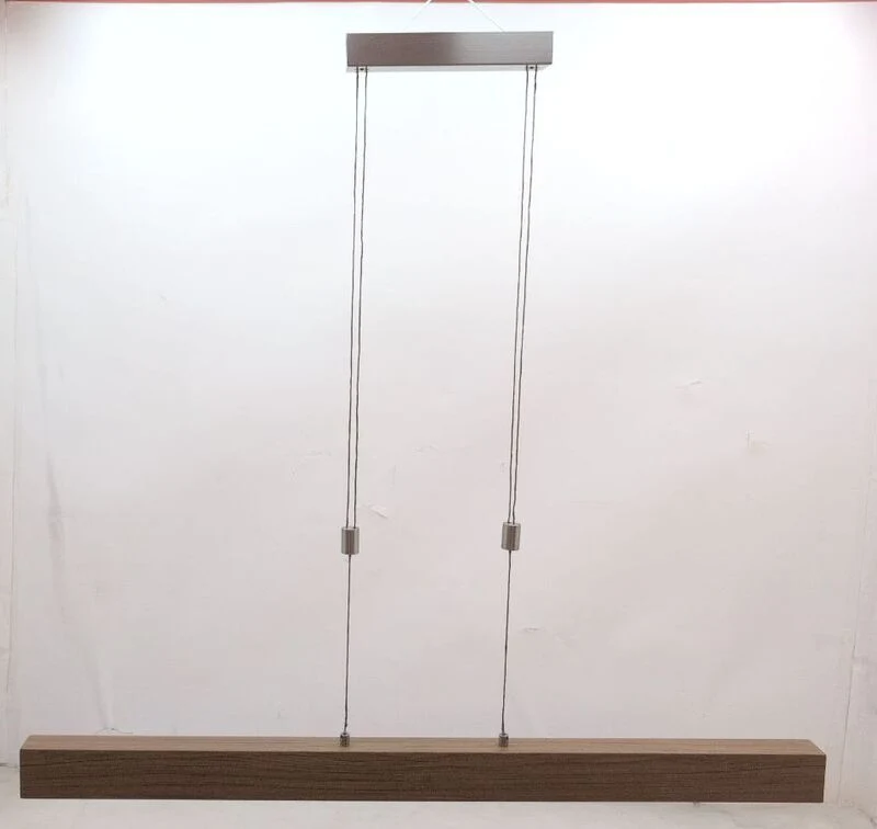 B-Ware Leuchten Direkt LED-Pendelleuchte Amanda Hängelampe Lampe LED Holzoptik dimm103