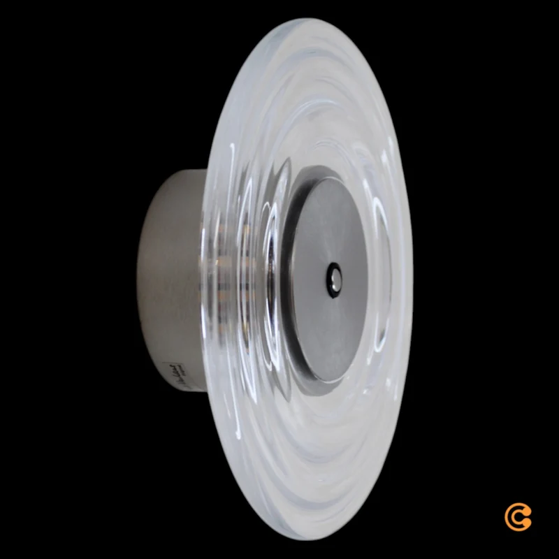 B-Ware Paul Neuhaus Wandleuchte Wandlampe LED Akku Glas Eisen transparent stahl dimm392