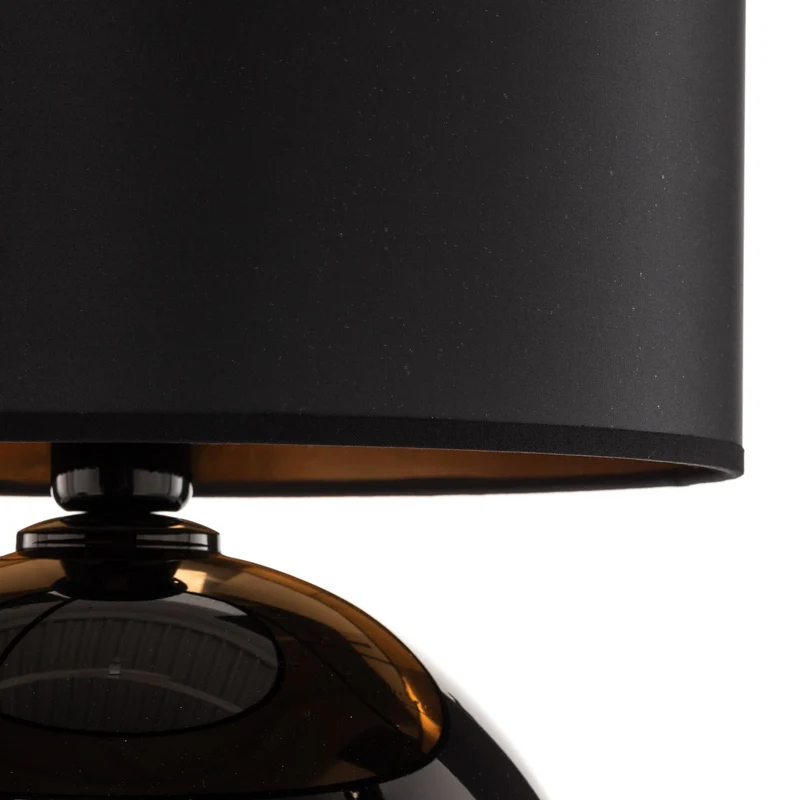 B-Ware TK Lighting Tischleuchte Palla Ø 36 cm schwarz/gold Lampe Leuchte Leselampe E27