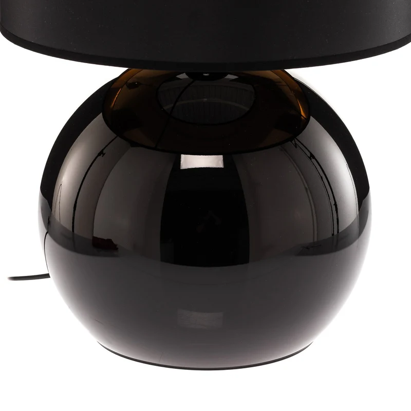 B-Ware TK Lighting Tischleuchte Palla Ø 36 cm schwarz/gold Lampe Leuchte Leselampe E27