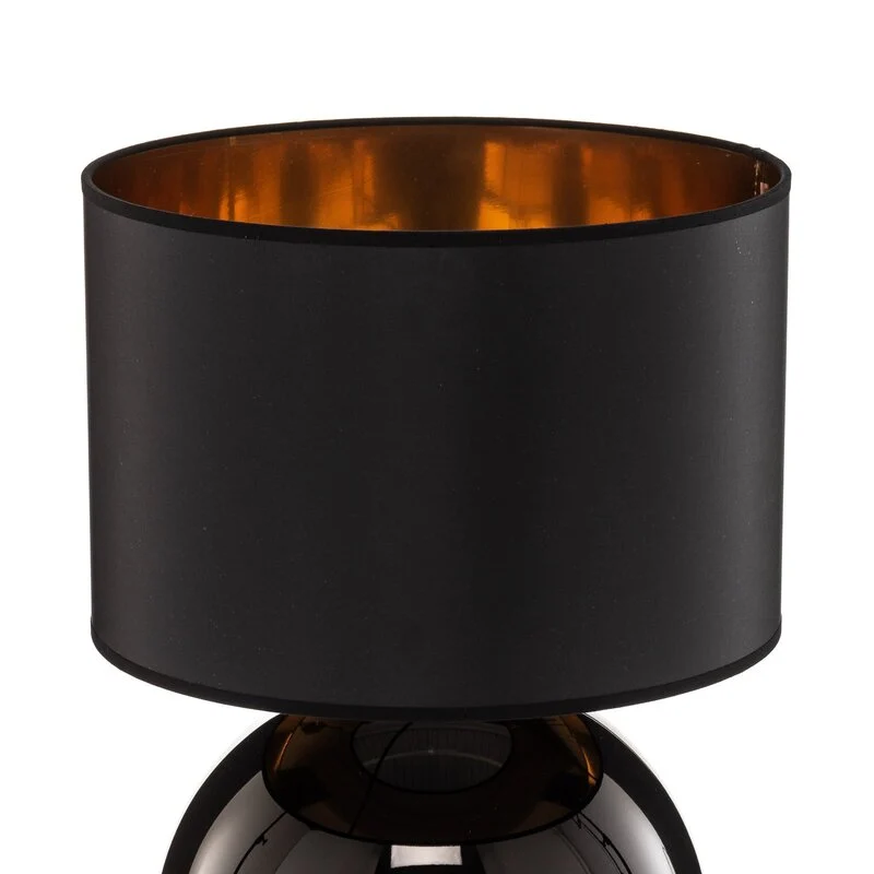 B-Ware TK Lighting Tischleuchte Palla Ø 36 cm schwarz/gold Lampe Leuchte Leselampe E27
