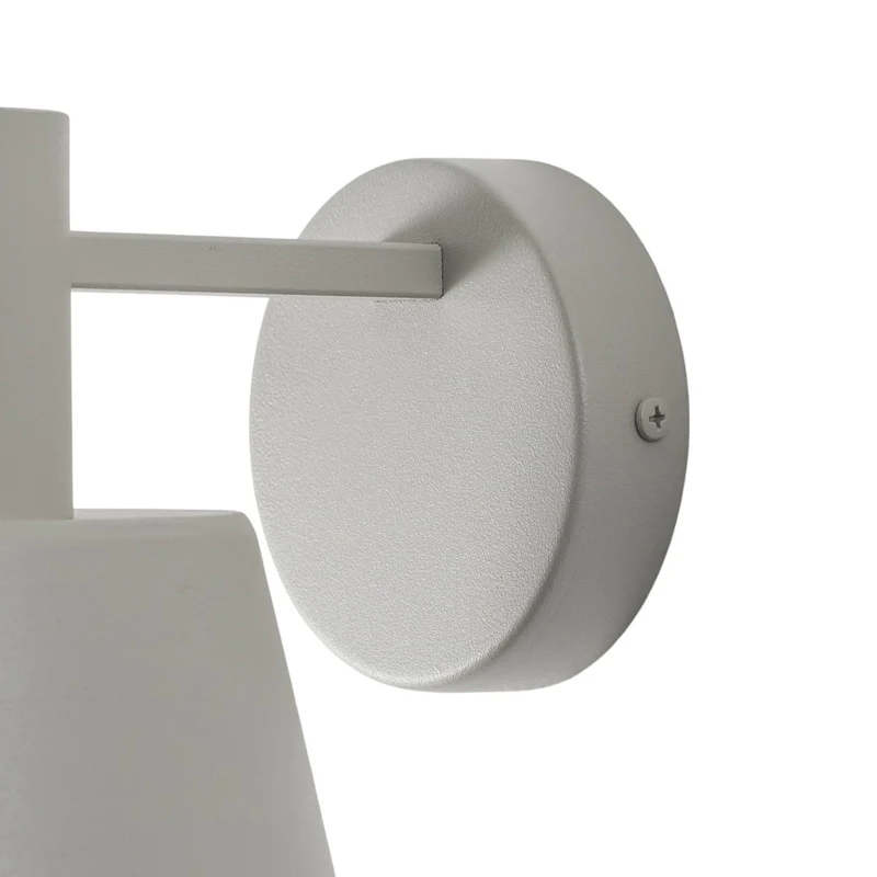B-Ware Wandleuchte Dunka taupe 1-flammig Stahl E27 17 cm Sigma dimmbar IP20