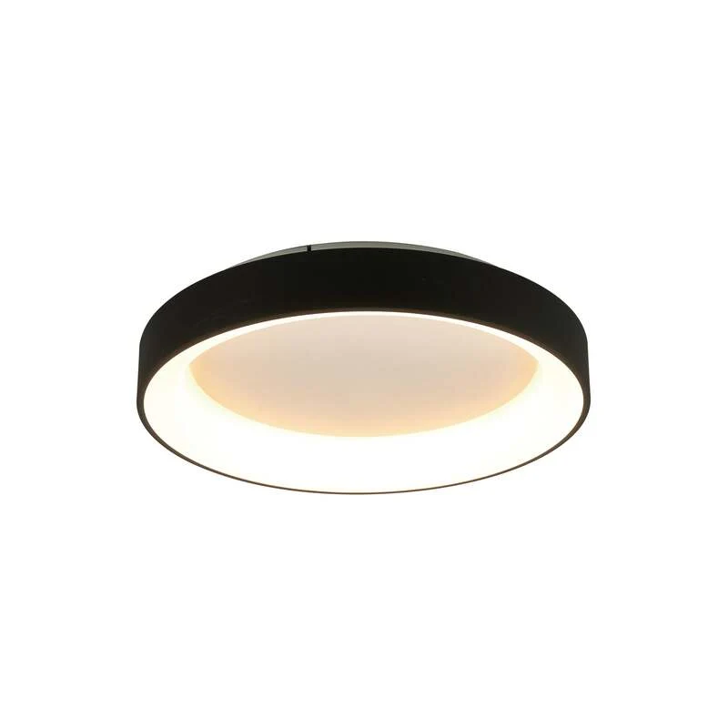B-Ware Mantra Iluminación Deckenlampe Niseko II LED Fernbedienung dimmbar schwarz Ø38cm