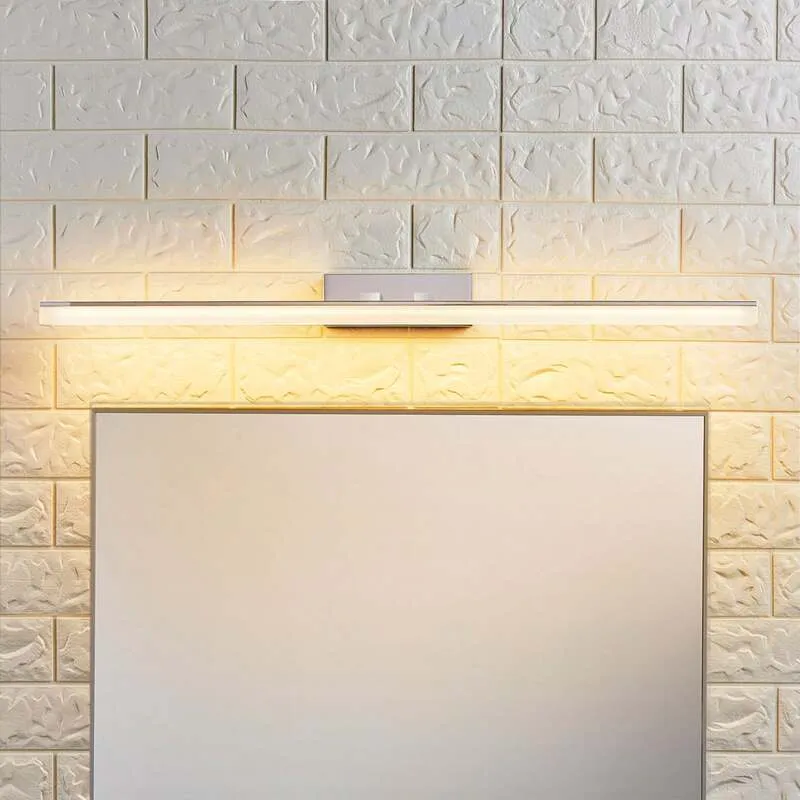B-Ware Lucande Wandleuchte LED Spiegelleuchte Julie Lampe Badezimmer chrom 75cm IP44