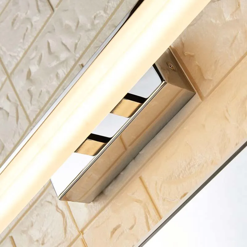 B-Ware Lucande Wandleuchte LED Spiegelleuchte Julie Lampe Badezimmer chrom 75cm IP44