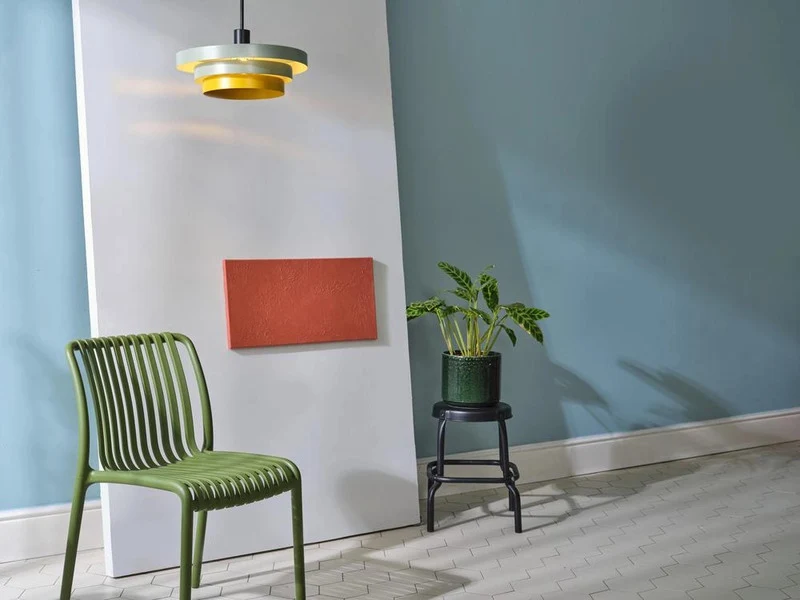 B-Ware OSRAM Pendelleuchte Hängelampe Decor Layers E27 LED Grün Innenleuchte Ø 40 cm
