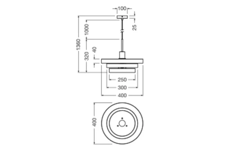 B-Ware OSRAM Pendelleuchte Hängelampe Decor Layers E27 LED Grün Innenleuchte Ø 40 cm