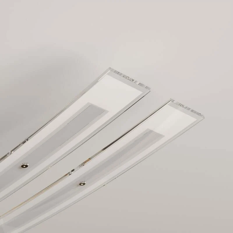 B-Ware Lindby Deckenleuchte Jarda LED Lampe dimmbar warmweiß 134cm nickel matt 5760lm