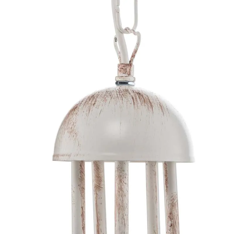 B-Ware Euluna Kronleuchter Pompei Hängelampe LED Pendelleuchte dimmbar weiß antik 60cm