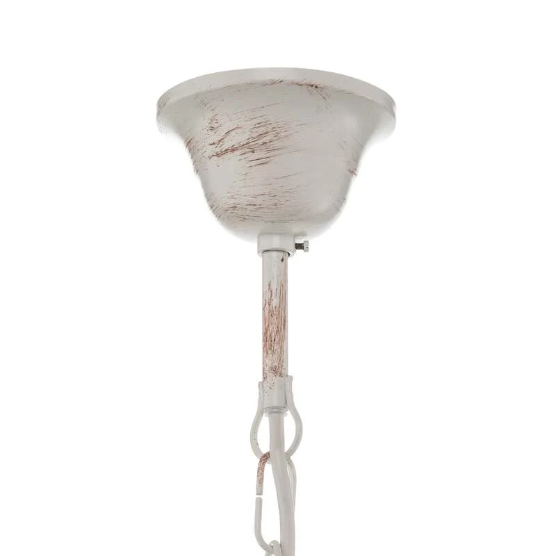 B-Ware Euluna Kronleuchter Pompei Hängelampe LED Pendelleuchte dimmbar weiß antik 60cm