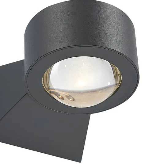 2x B-Ware ELC Imka LED-Außenwandlampe Wandleuchte Außenleuchte Außenlampe Wandlampe Lampe