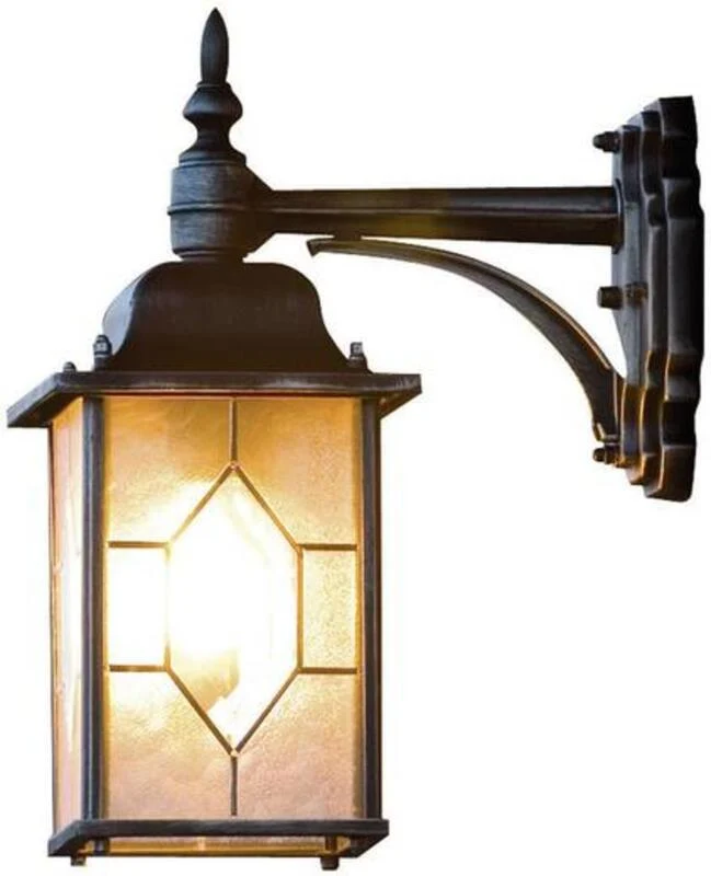 B-Ware Konstsmide Milano 7248-759 Außenwandleuchte Energiesparlampe LED E27 75W Schwarz
