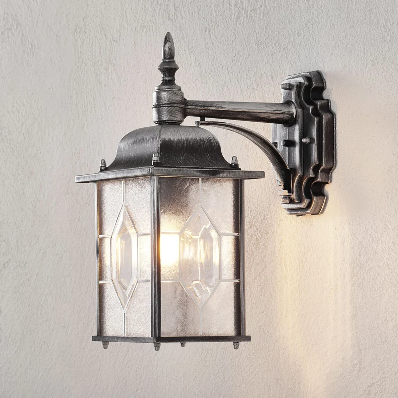B-Ware Konstsmide Milano 7248-759 Außenwandleuchte Energiesparlampe LED E27 75W Schwarz