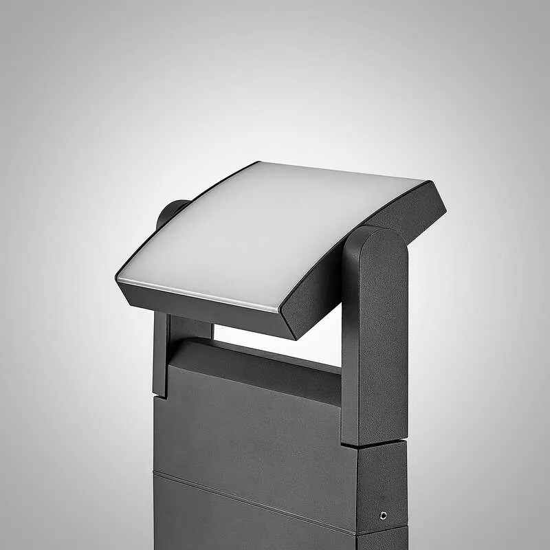 B-Ware Lindby Cathalena LED-Wegeleuchte Wegelampe Lampe Leuchte Gartenlampe Dunkelgrau