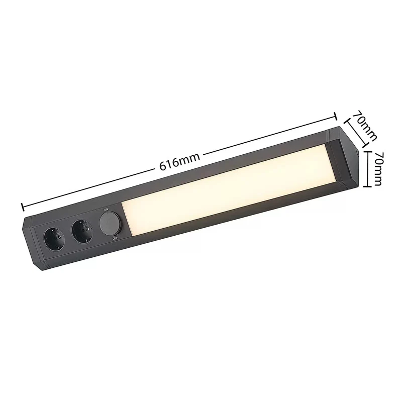 B-Ware Arcchio Ovano LED-Unterbaulampe Lampe Leuchte Unterbaulampe schwarz Küchenlampe