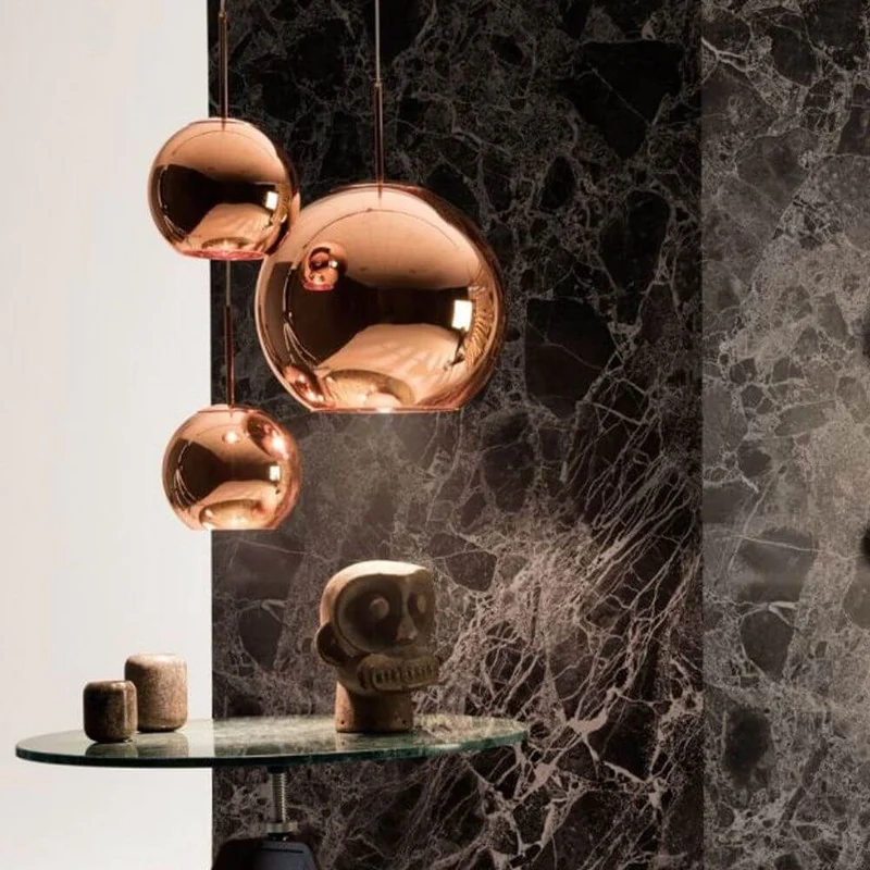 Tom Dixon Copper 5er Pendelleuchte Ø 25cm