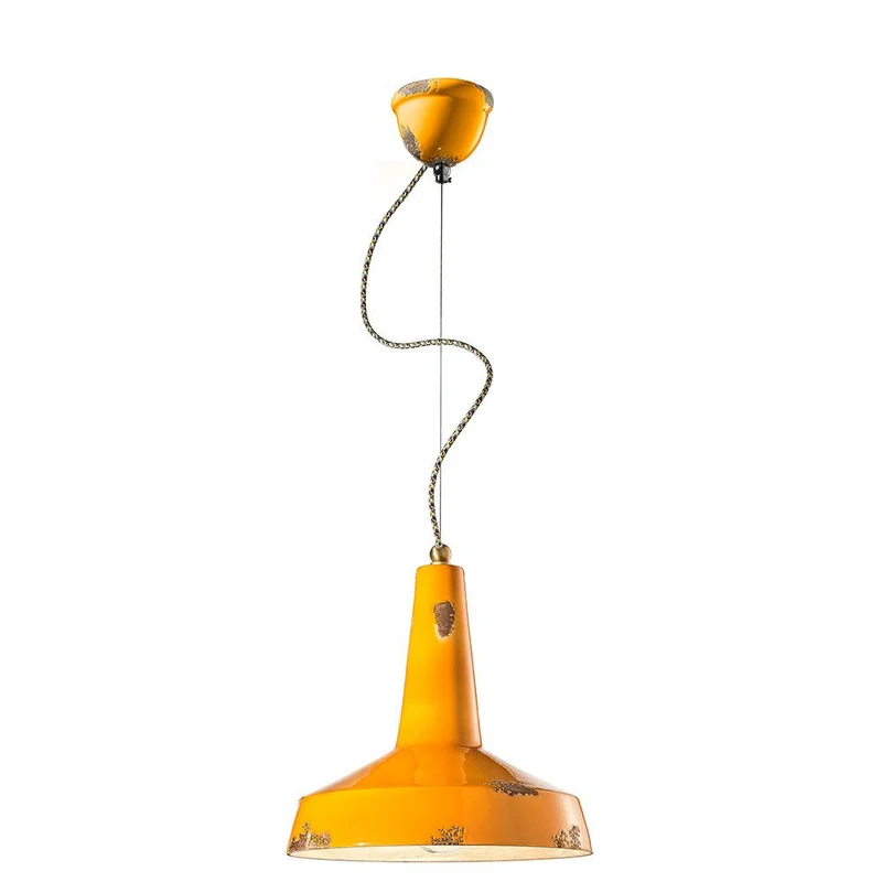 Ferroluce Vague-Vintage Hängeleuchte aus Keramik Ø 35cm