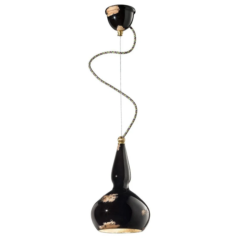 Ferroluce Keramik-Hängeleuchte Vague-Vintage Ø 19cm