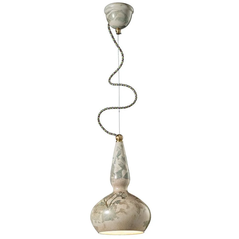 Ferroluce Keramik-Hängeleuchte Vague-Vintage Ø 19cm