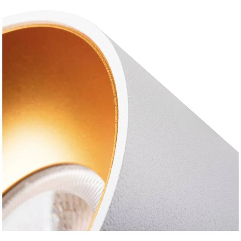 3x B-Ware Kanlux Deckenleuchte MINI RITI GU10 LED Lampe Leuchte dimmbar gold Ø 85 mm weiß
