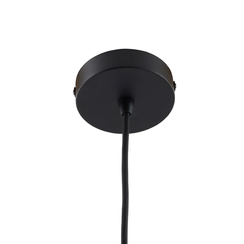 B-Ware Lucande Außenpendelleuchte Marrin schwarz Metall Ø 31 cm dimmbar IP44