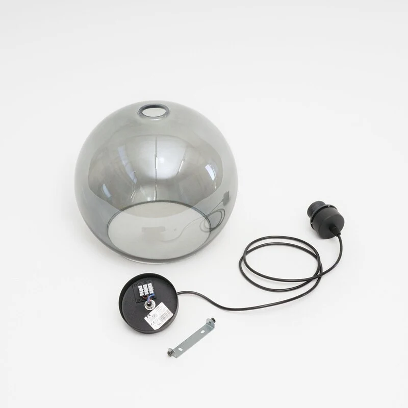 B-Ware Hängeleuchte Cubus Pendelleuchte Lampe Leuchte LED dimmbar E27 rauchgrau Ø30cm