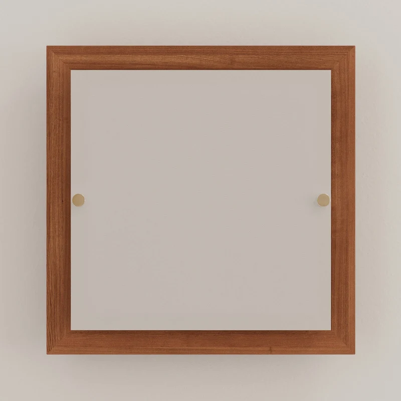 B-Ware Envostar Kerio Deckenlampe 30x30cm Kiefer rustikal dimmbar E27 15W