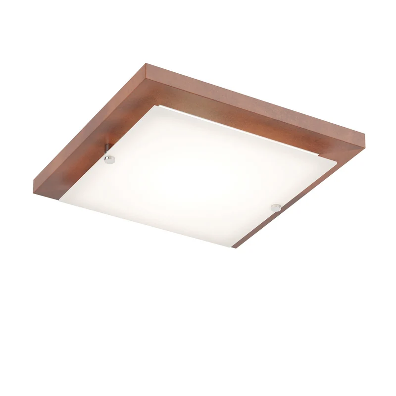 B-Ware Envostar Kerio Deckenlampe 30x30cm Kiefer rustikal dimmbar E27 15W