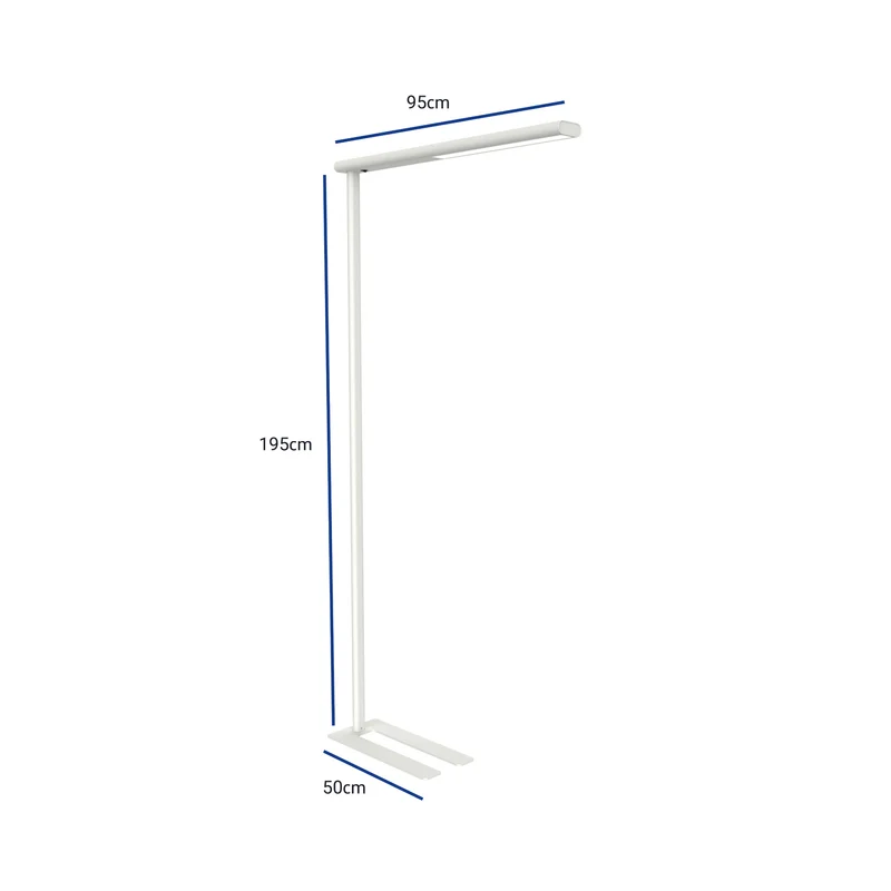 B-Ware Maul Stehleuchte MAULjet LED Lampe Büroleuchte dimmbar weiß 195cm Höhe 5835