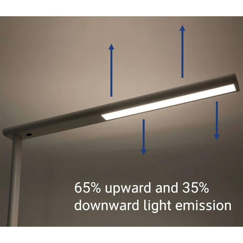 B-Ware Maul Stehleuchte MAULjet LED Lampe Büroleuchte dimmbar weiß 195cm Höhe 5835