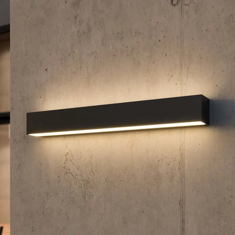 B-Ware Lucande Außenwandleuchte anthrazit Lengo LED Gartenlampe Leuchte 3000K IP65 50cm