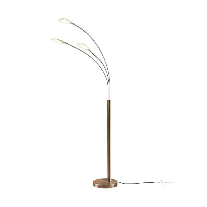 B-Ware Lindby LED-Stehlampe Anea Stehleuchte Lampe Leuchte LED 3-flammig nickel