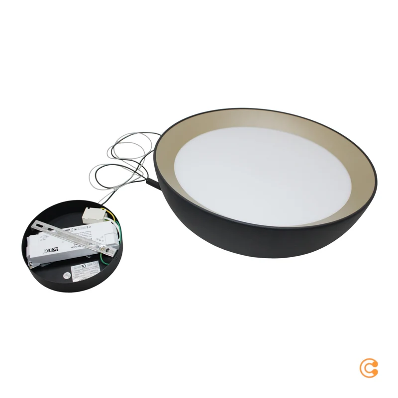 B-Ware Nordlux Pendelleuchte Hängelampe LED Lampe Gold Schwarz höhenverstellbar dimmbar