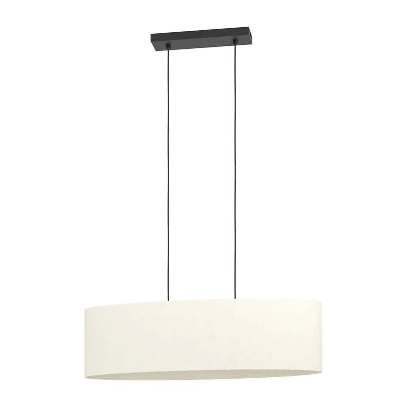 B-Ware Eglo Hängeleuchte Febres Hängelampe Deckenlampe Länge 78 cm schwarz/weiß St746