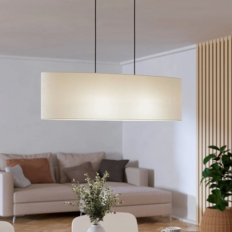 B-Ware Eglo Hängeleuchte Febres Hängelampe Deckenlampe Länge 78 cm schwarz/weiß St746