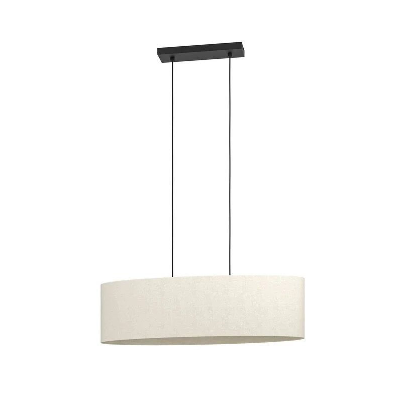 B-Ware Eglo Hängeleuchte Febres Hängelampe Deckenlampe Länge 78 cm schwarz/weiß St746