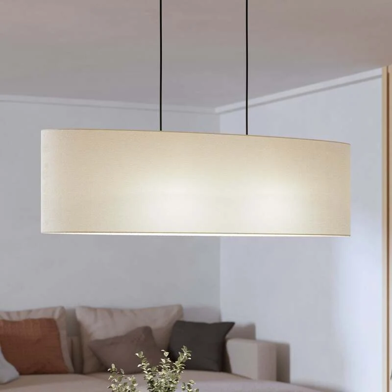 B-Ware Eglo Hängeleuchte Febres Hängelampe Deckenlampe Länge 78 cm schwarz/weiß St746