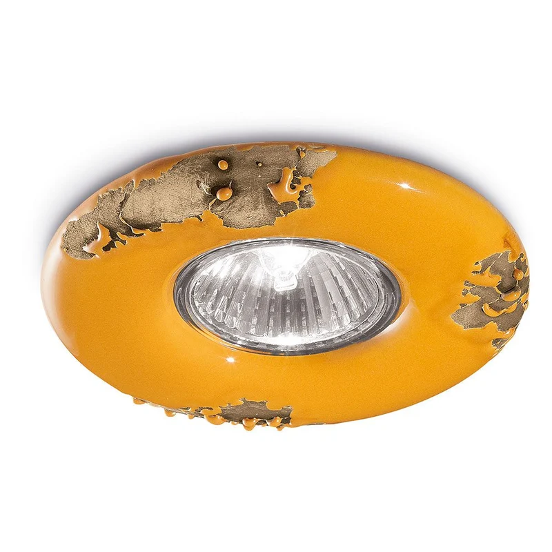 Ferroluce Vintage Keramik-Einbaustrahler Ø 11cm