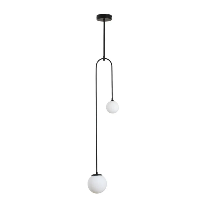 B-Ware Avonni Hängeleuchte AV-1897-2BSY 2 Glaskugeln Deckenlampe Deckenleuchte Lampe G9