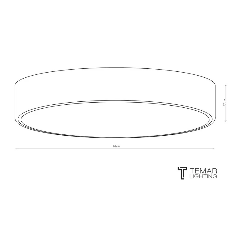 B-Ware Euluna Deckenlampe Cleo Deckenlampe Lampe Leuchte E27 Weiß mit Diffusor Ø 60cm